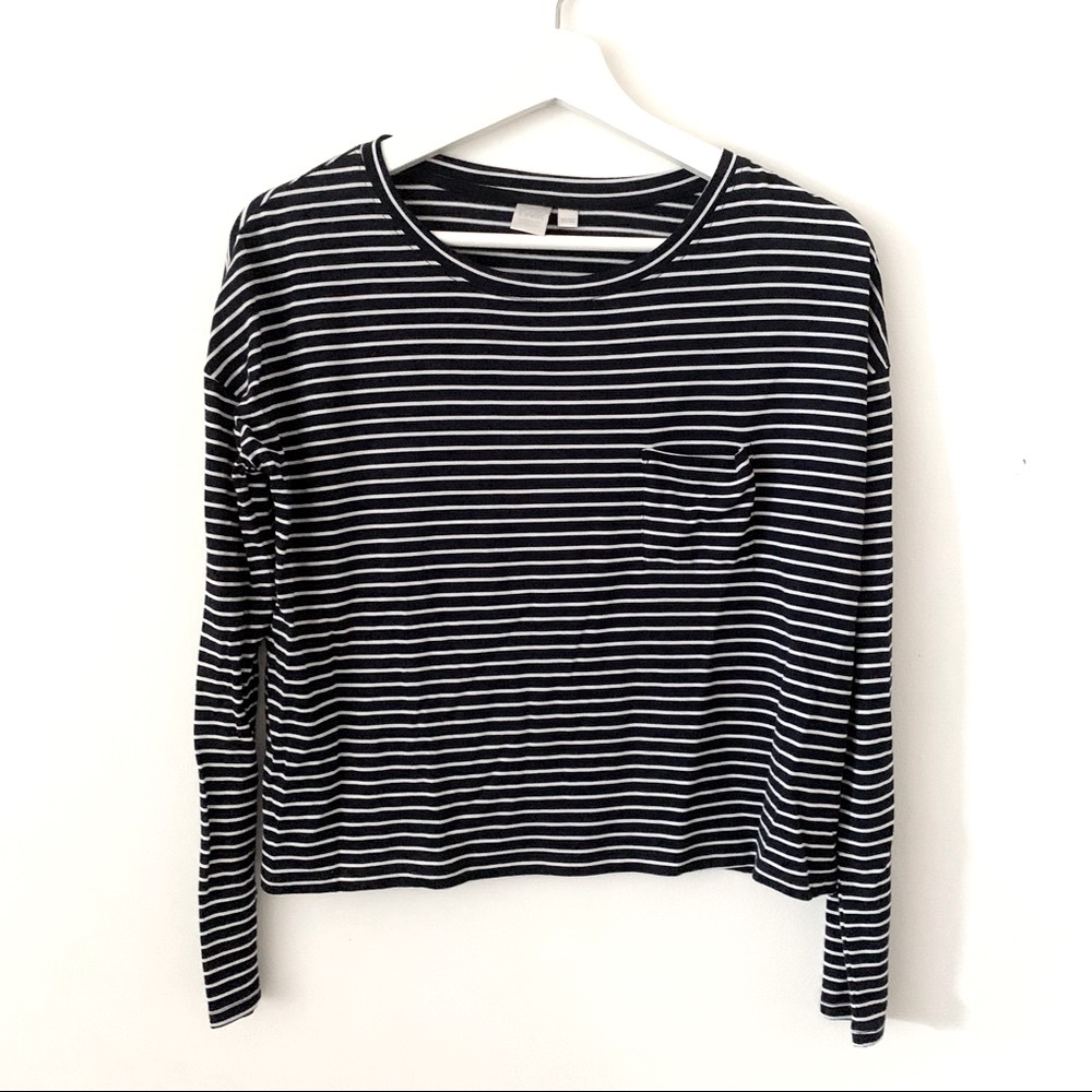 🍒2/20$ TWIK Simons Long Sleeve Striped Tee